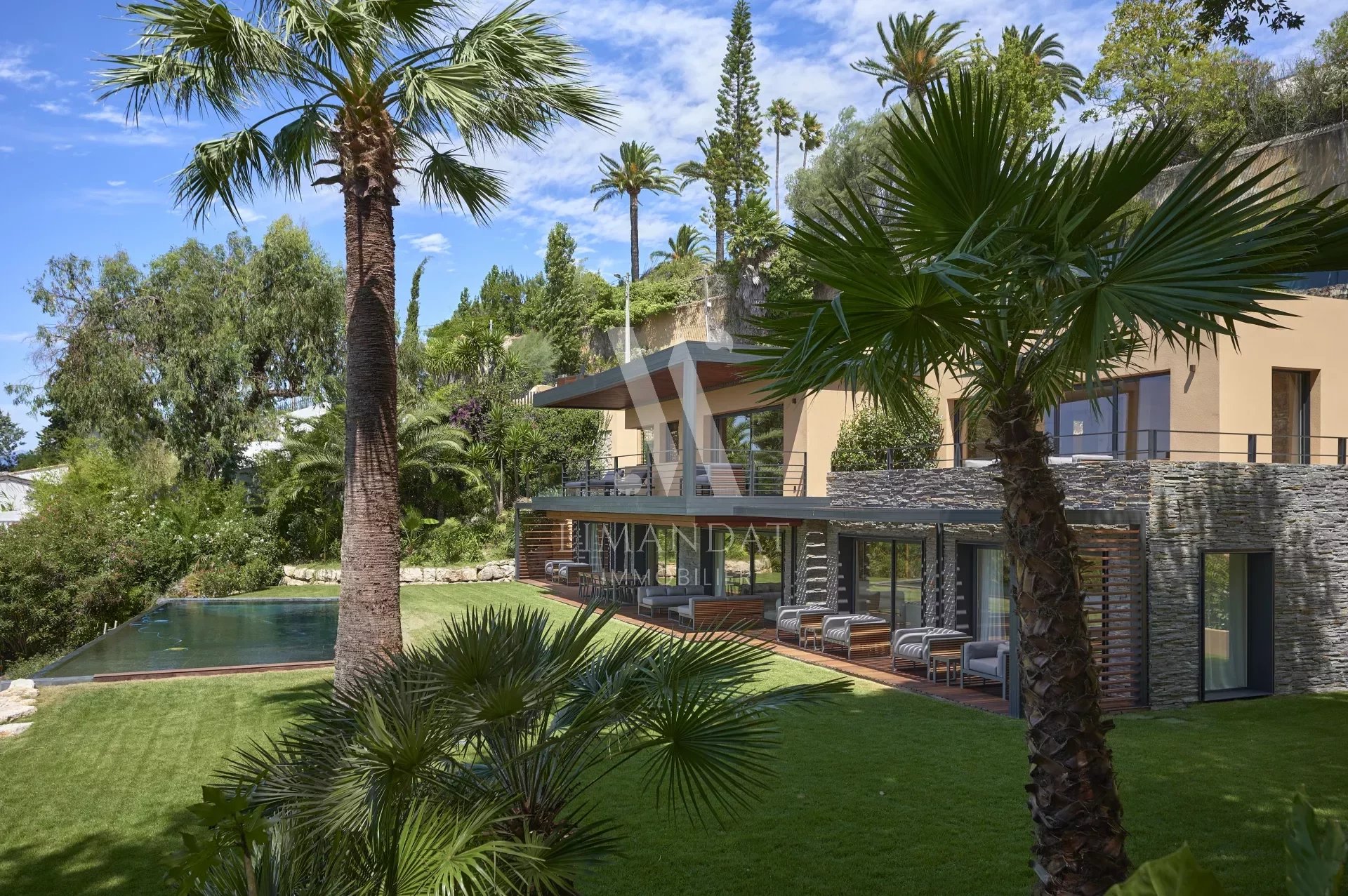 Cannes Californie - Villa contemporaine neuve - Vue mer