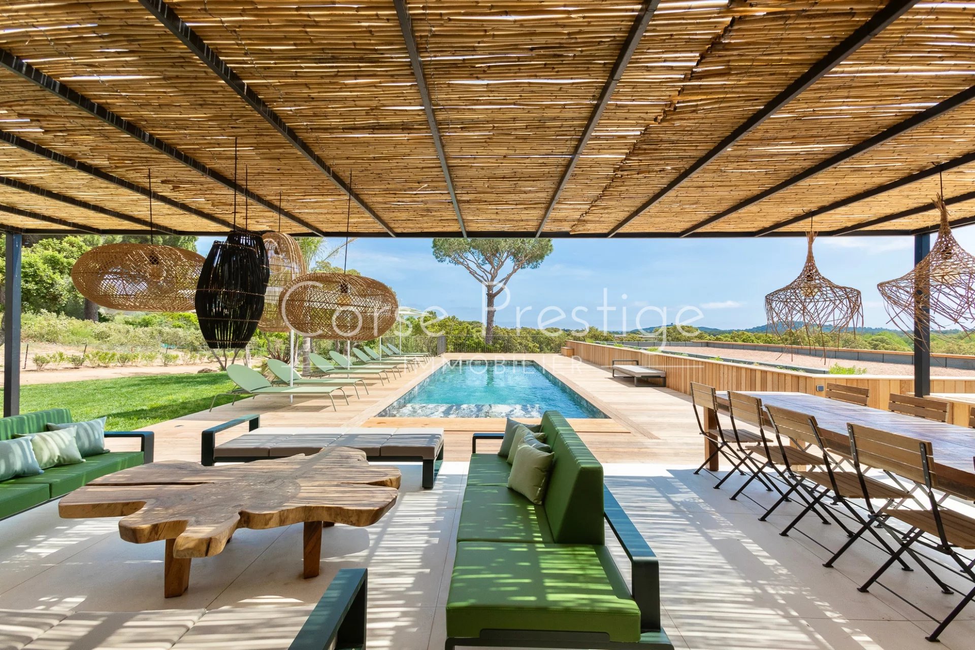 contemporary villa with pool for rent – pinarello – porto-vecchio image2