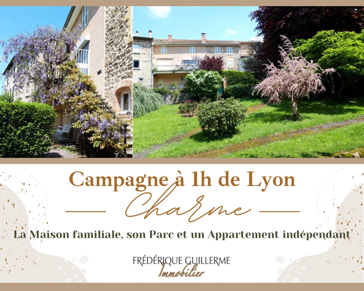 Maison Familiale + appartement Ã  1h de Lyon
