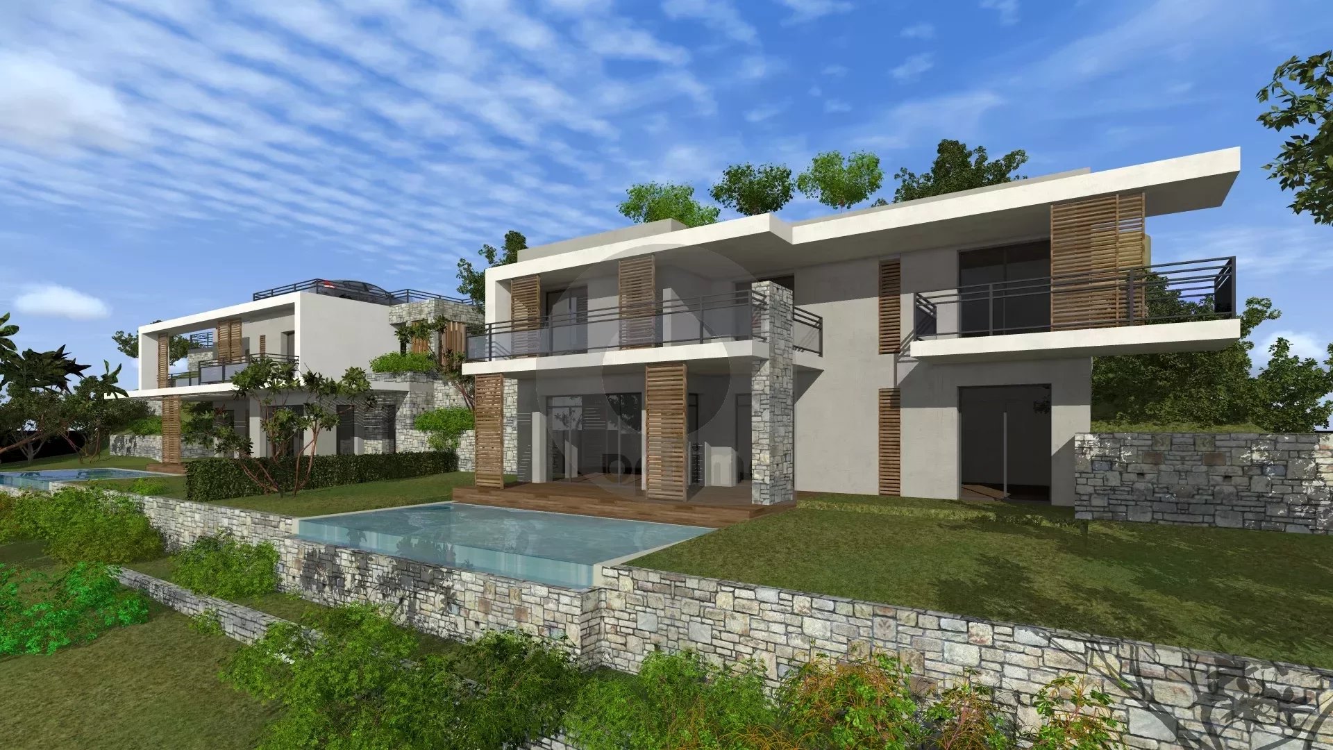 NEW HOUSE · SEA VIEW, SWIMMING POOL, GARDEN AND PARKING · VEFA
