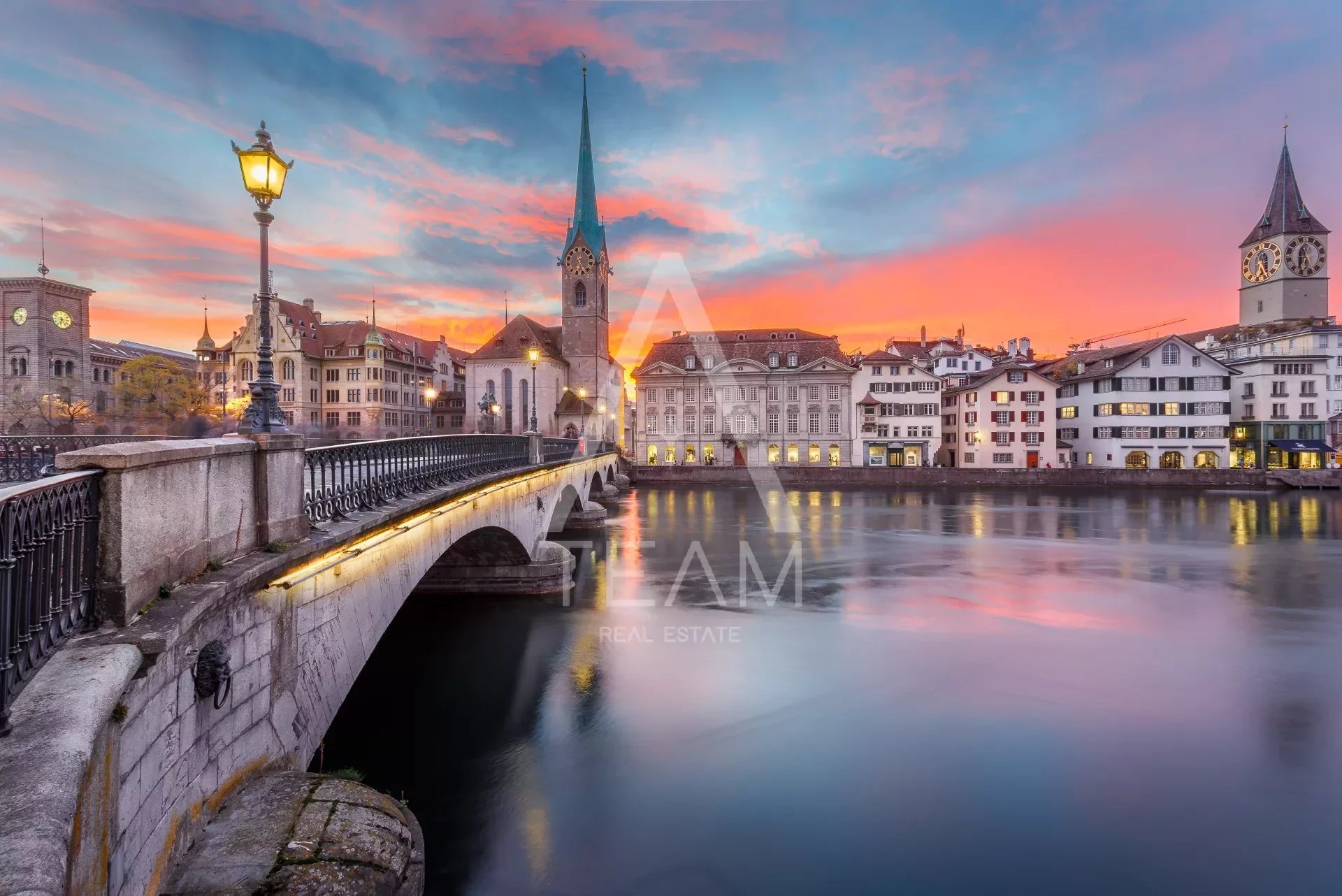 capital,zurich,city,dusk,church,tourism,skyline,local,limmat,street,cityscape,national,place,landmark,europe,tower,sky,famous,reflection,town,old,switzerland,dramatic,water,sunset,bridge,river,travel
