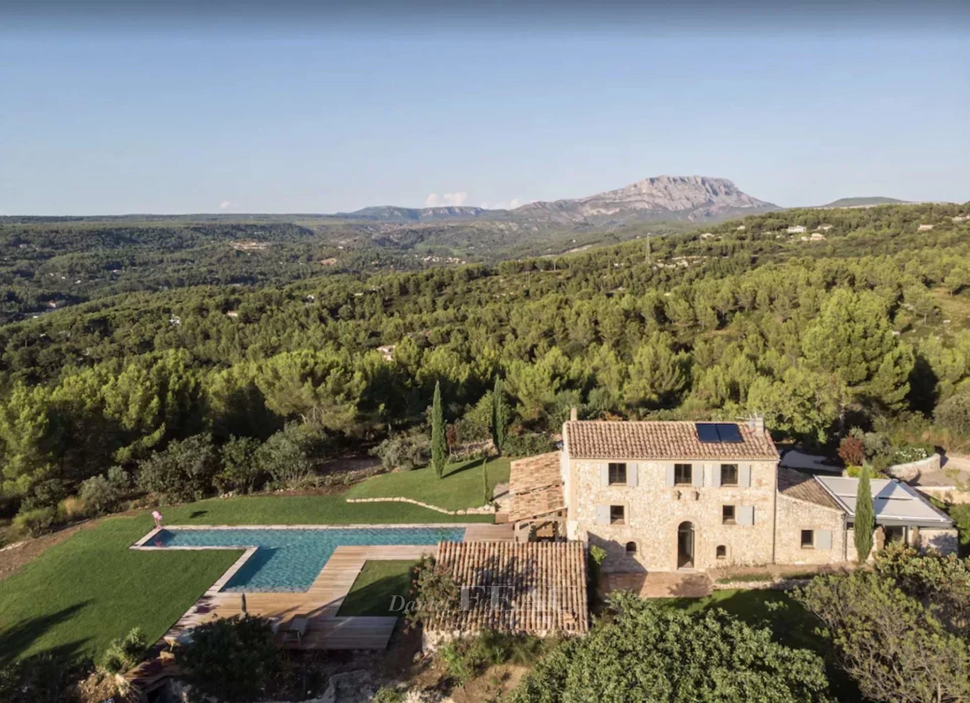 An exceptional property near Aix commanding a view of the iconic Saint Victoire Mountain  Sleeps 10