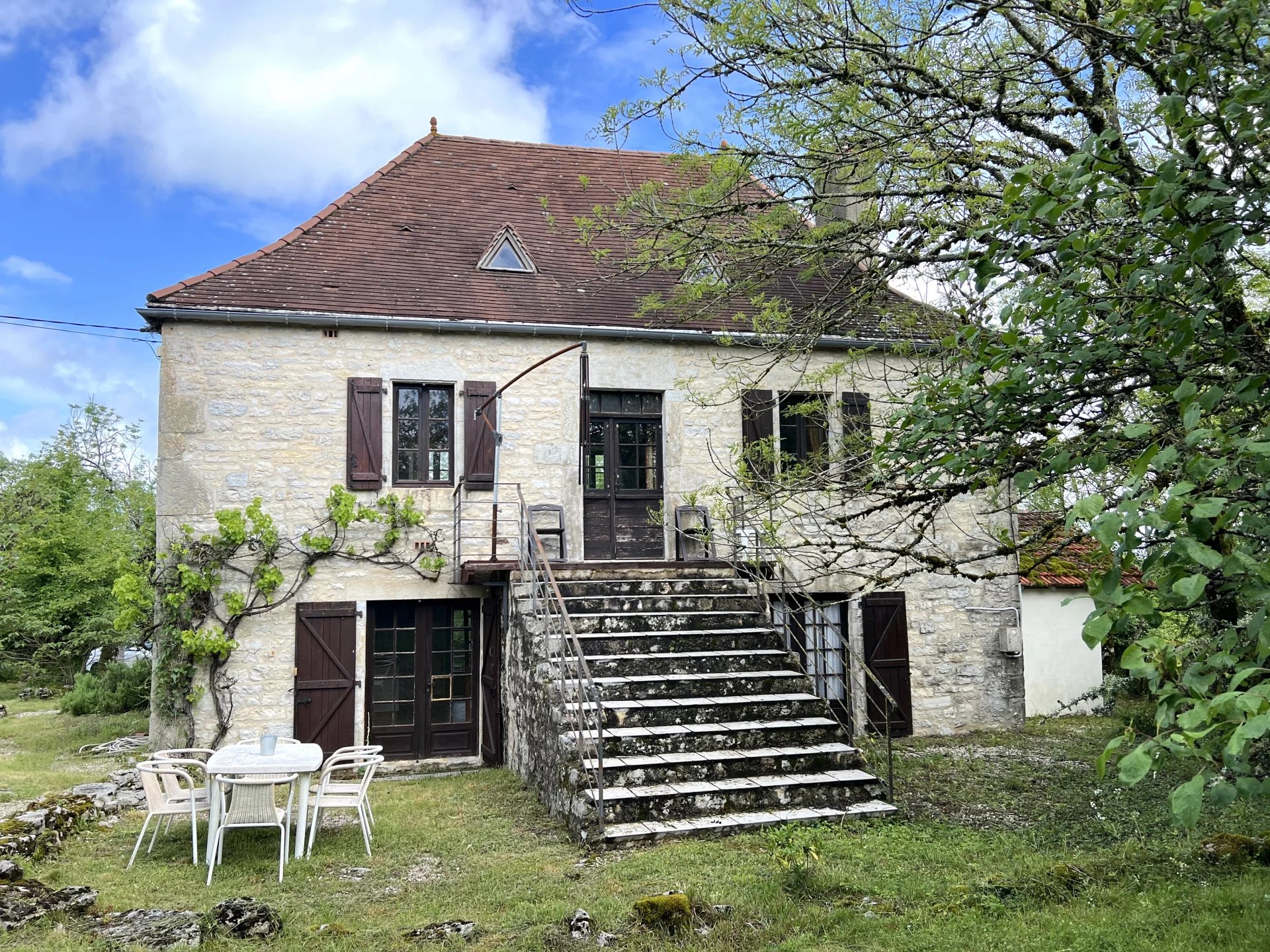Belle propriété en pierre avec piscine, Causse du Quercy