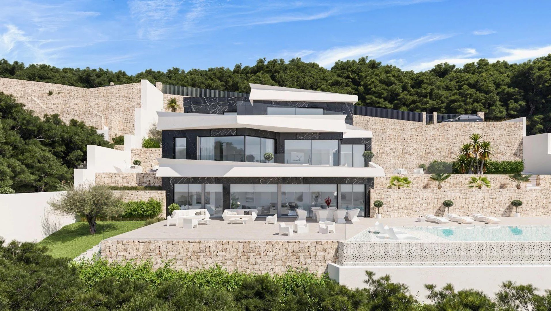 Nouvelle villa de luxe construite à Benissa
