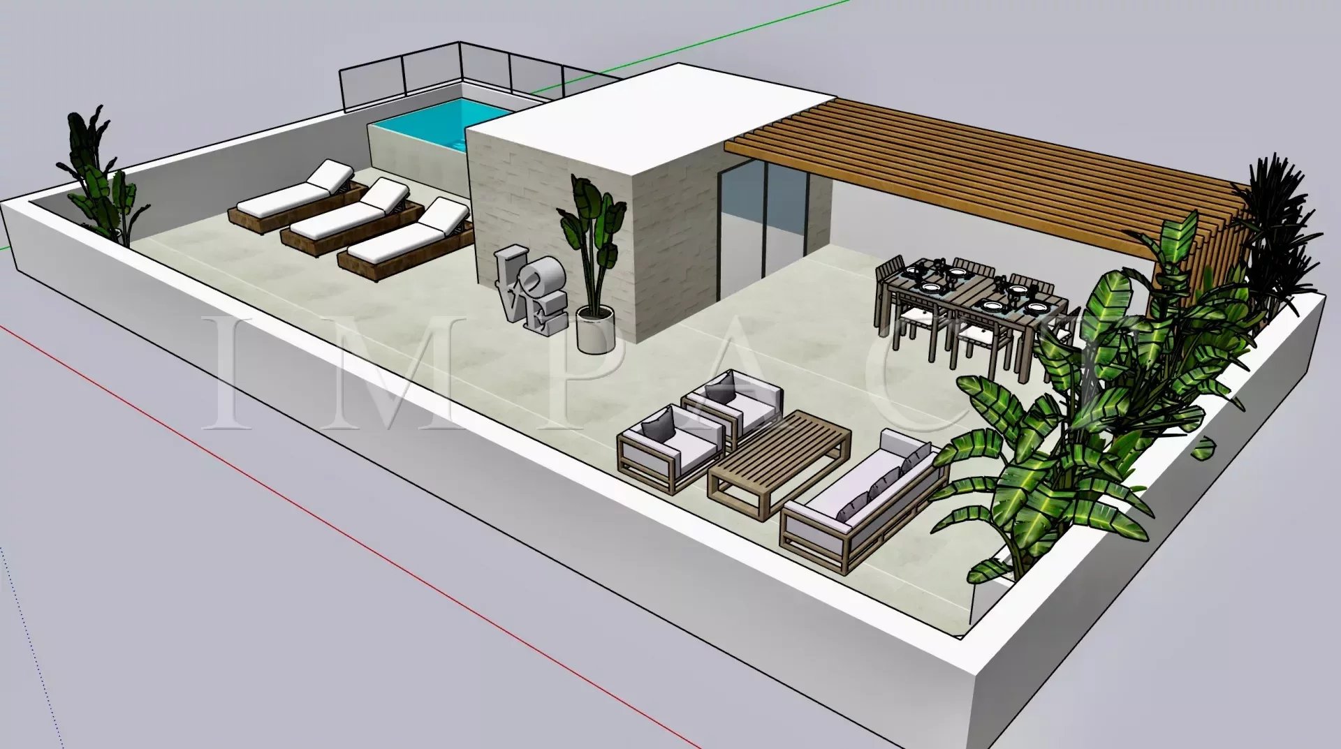 Cannes centre apartment for sale roof Terrace