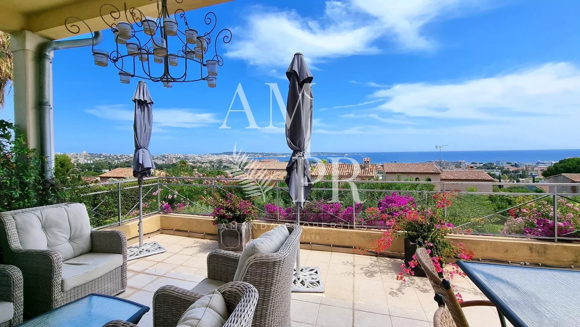 Charming villa on gated estate with sea view near beach