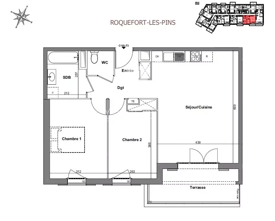 OFF-PLAN two-bedroom apartment in city center