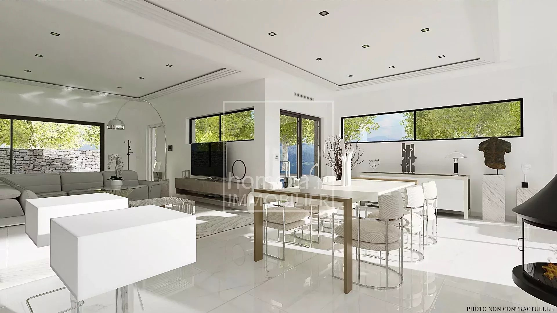 Luxury contemporary villa with pool Castellaras