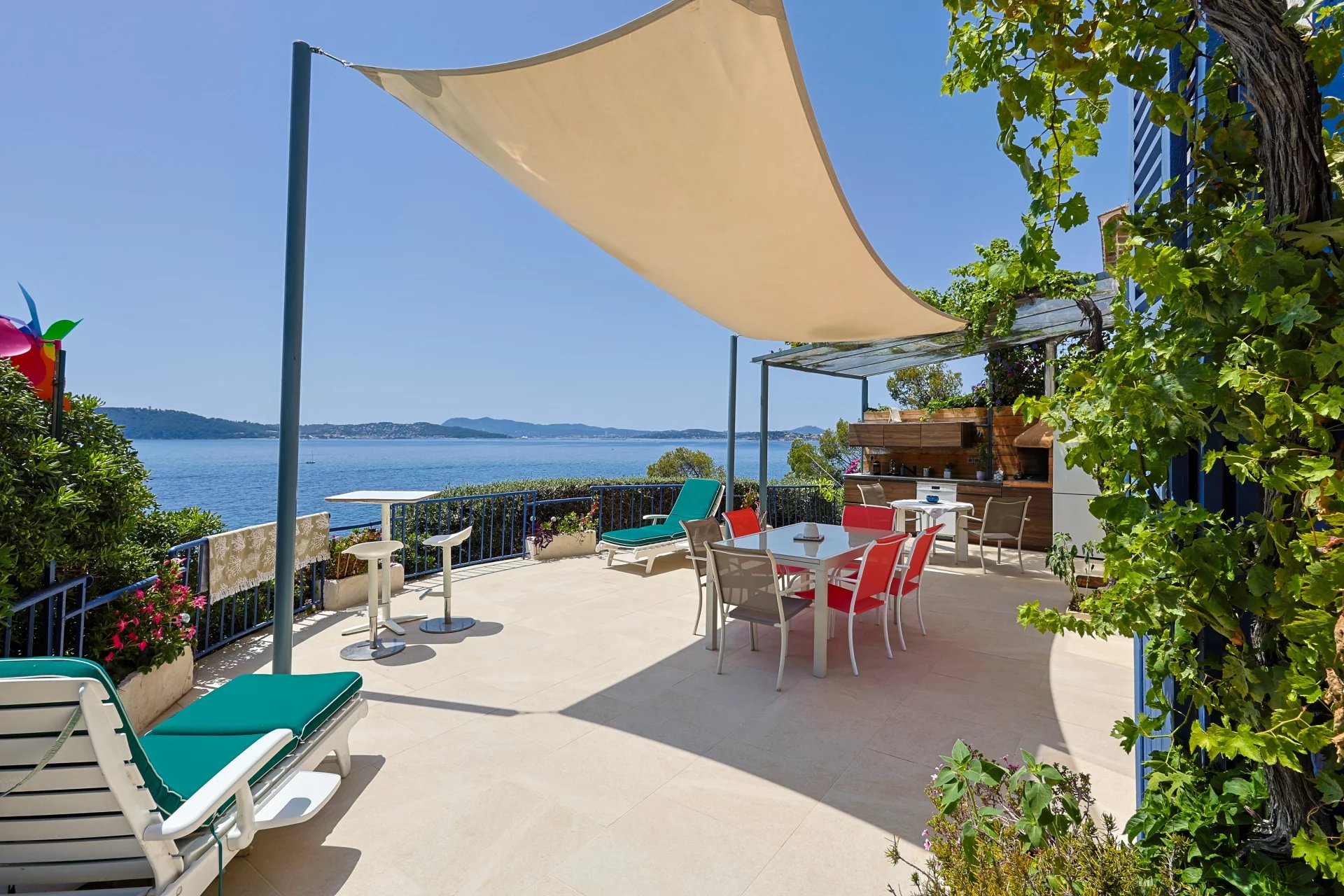 Exceptional villa with private beach access CAP BRUN