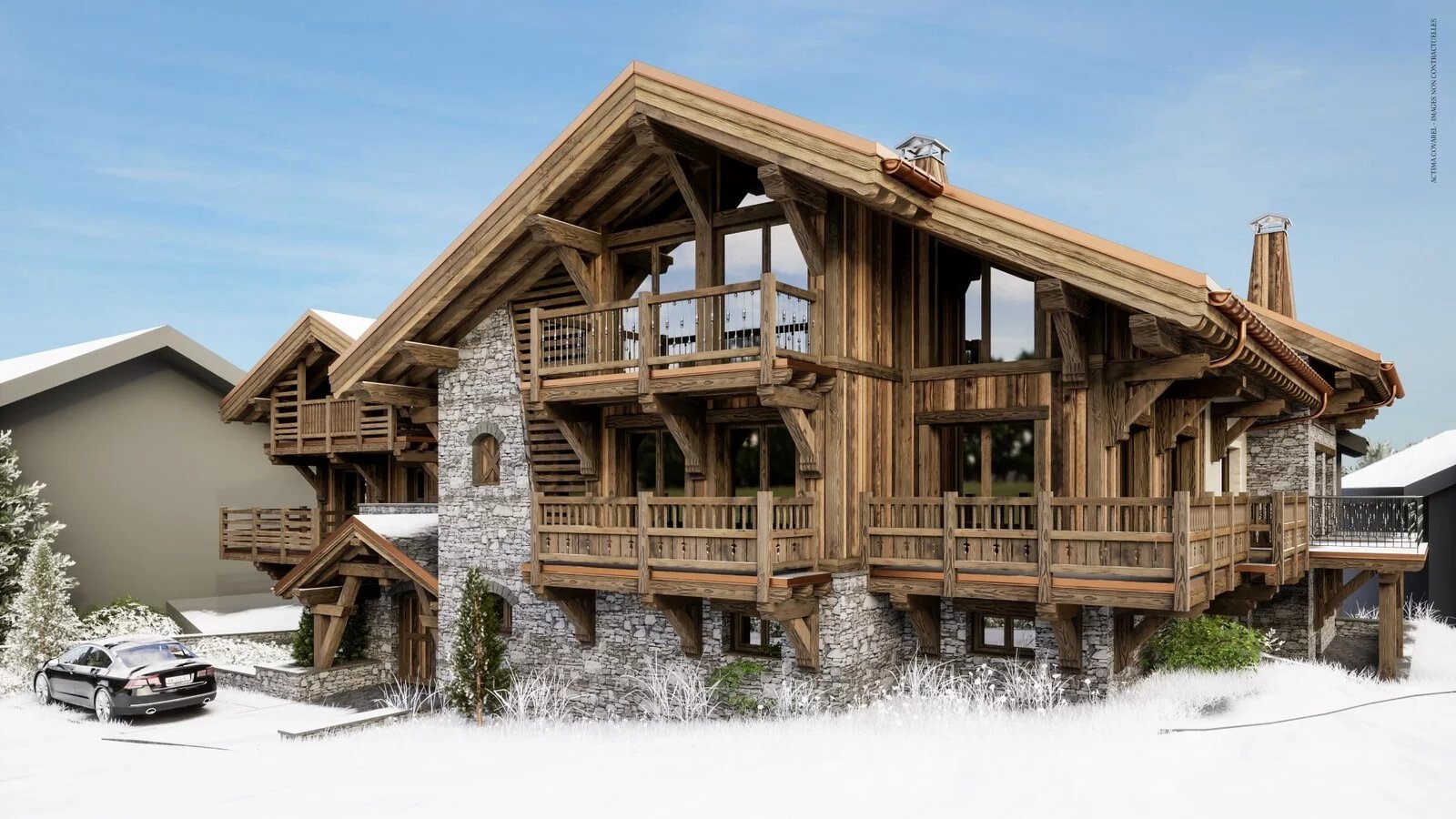 7-ROOM CHALET WITH SWIMMING POOL - MADE-TO-MEASURE LAYOUT