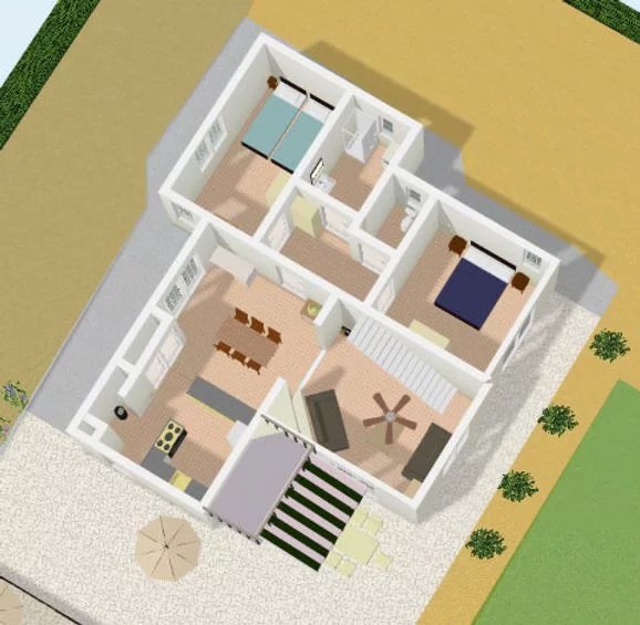 Villa de caractère avec quatre chambres et piscine