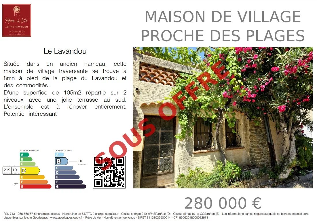 Vente Maison de village Le Lavandou