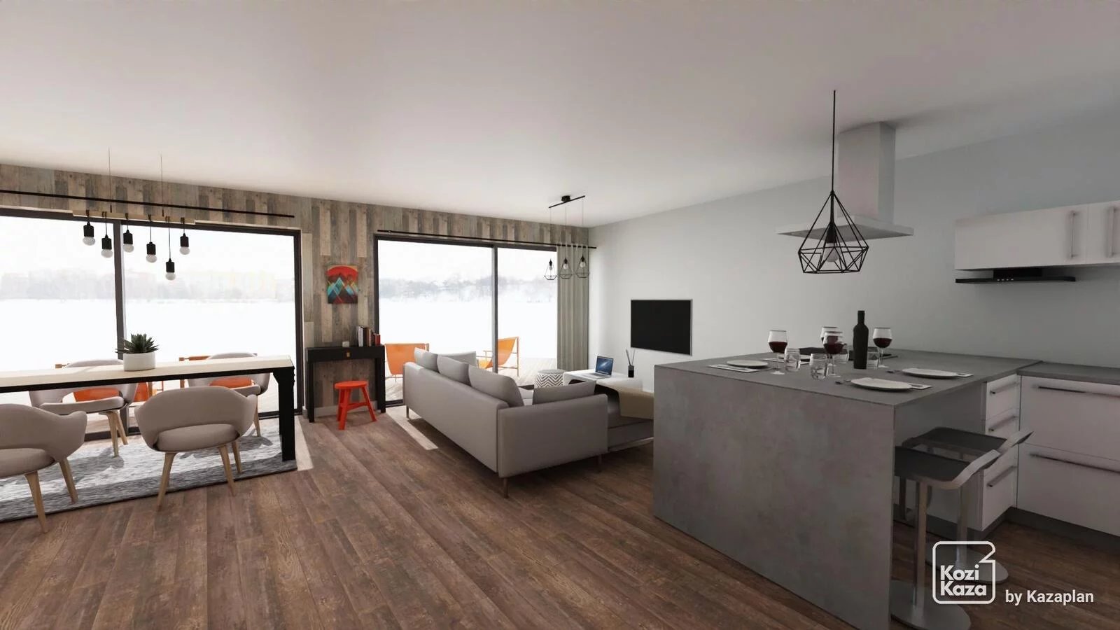 PROJECT TO CREATE AN APARTMENT IN A RENOVATED RESIDENCE IN THE HEART OF VAL THORENS