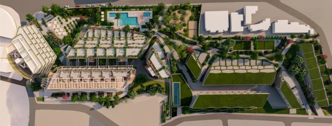 Appartements de luxe en construction dans le centre d'Albir