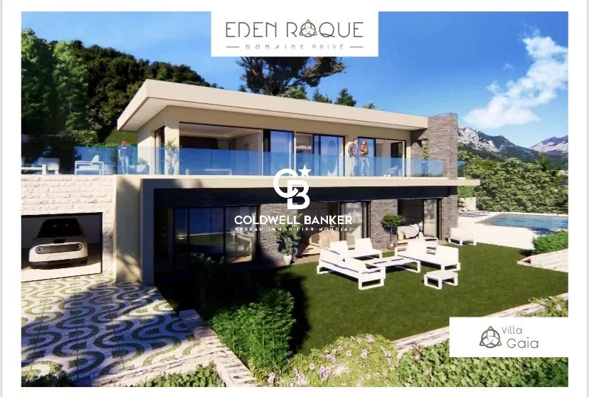 ROQUEBRUNE-CAP-MARTIN - Superbe Villa en construction vue panoramique mer et montagne - 235m2 - 6 pièces - 4 500 000 Euros