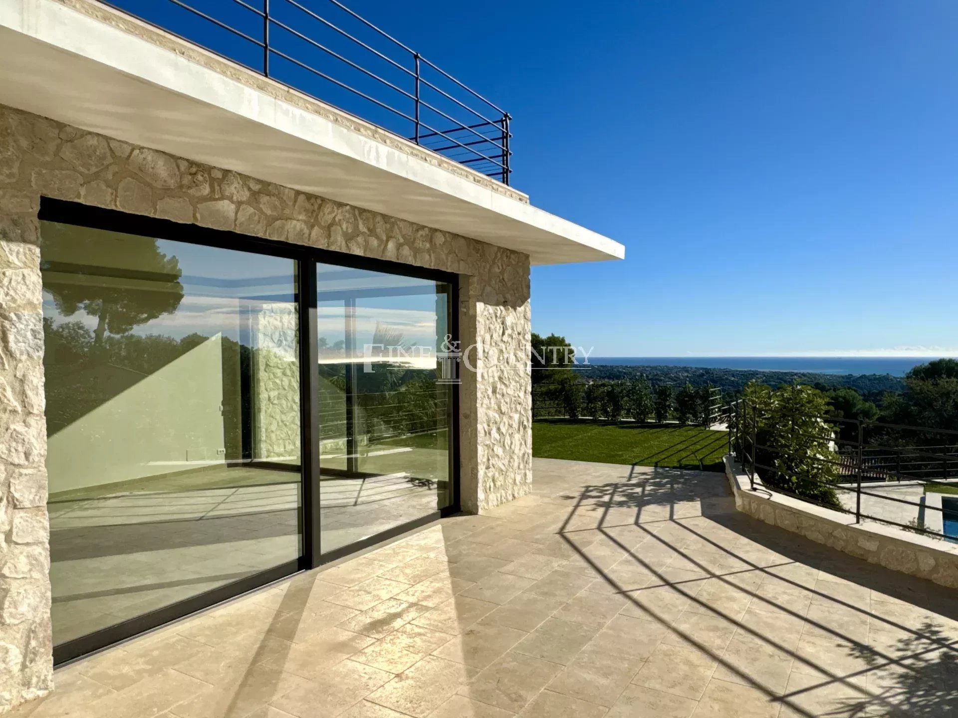 Luxury villa for sale by St Paul de Vence,  with panoramic views