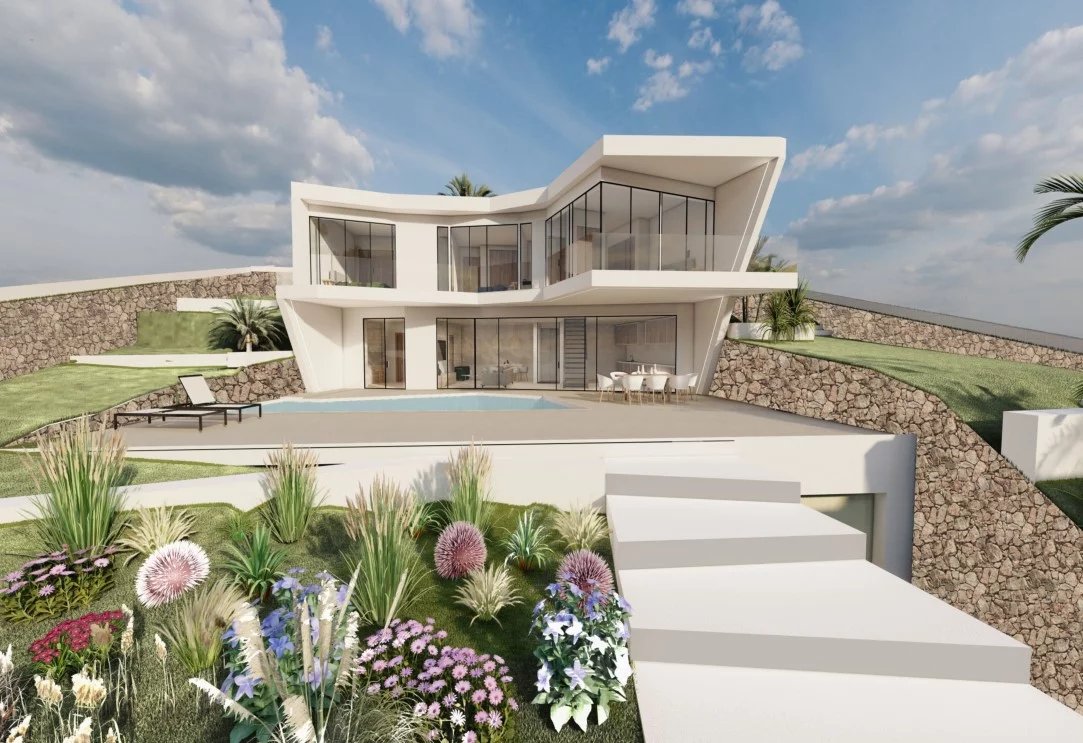 Modern villa with breathtaking views over the coast of Benissa