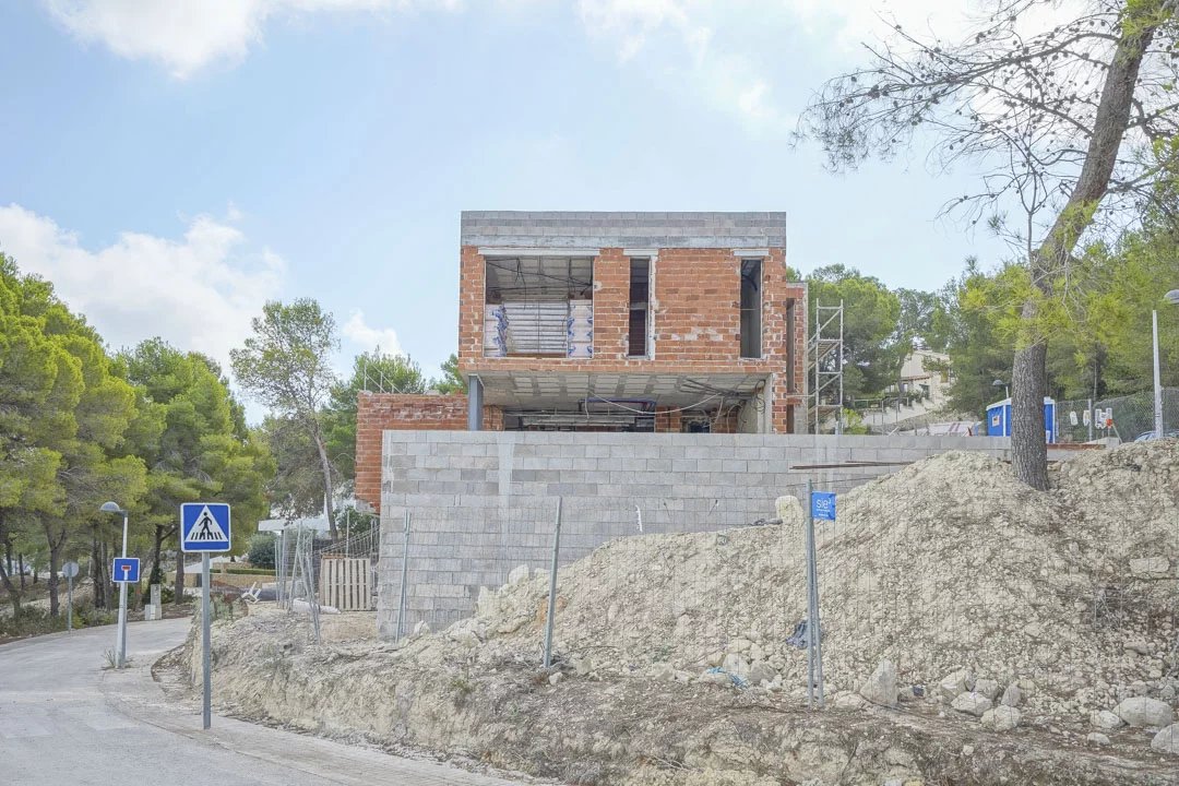 Moderne villa in aanbouw in Moraira