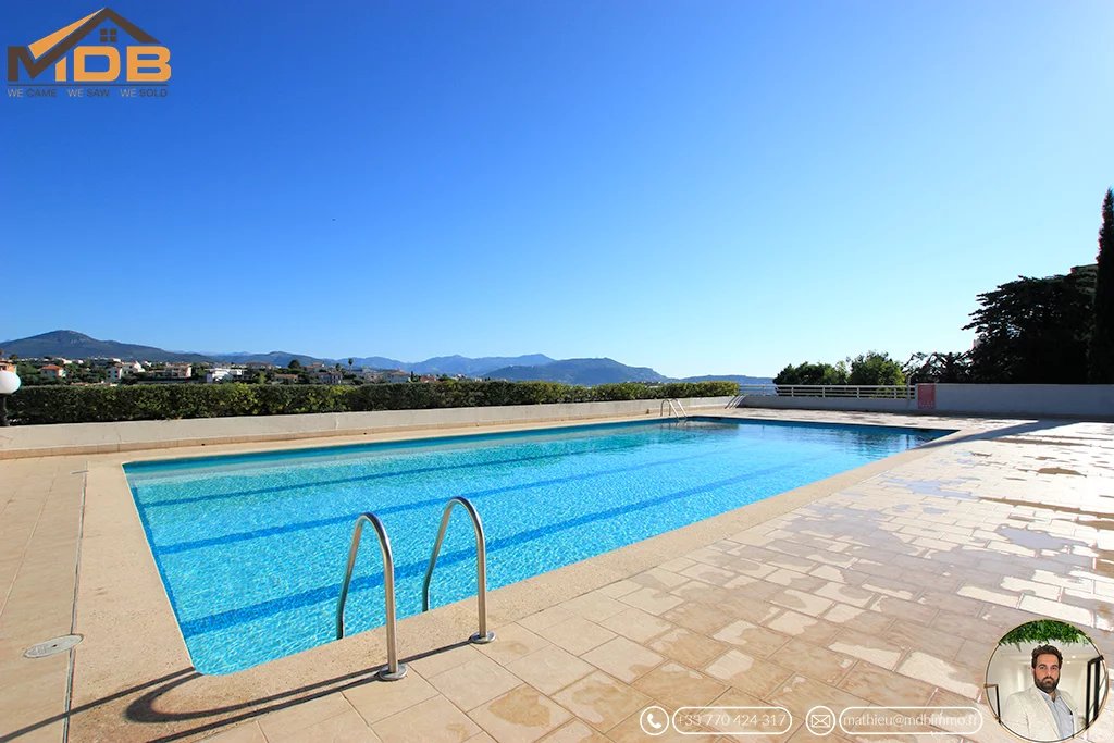 Nice Fabron - 3/4 Room Apartment of 77m² with Terrace and Pool, View of the Mediterranean Sea