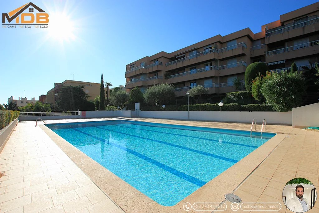Nice Fabron - 3/4 Room Apartment of 77m² with Terrace and Pool, View of the Mediterranean Sea