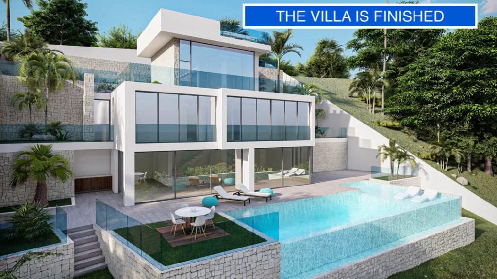 Villa de nueva construcción lista para usar con vistas panorámicas al mar en venta en Altea Hills