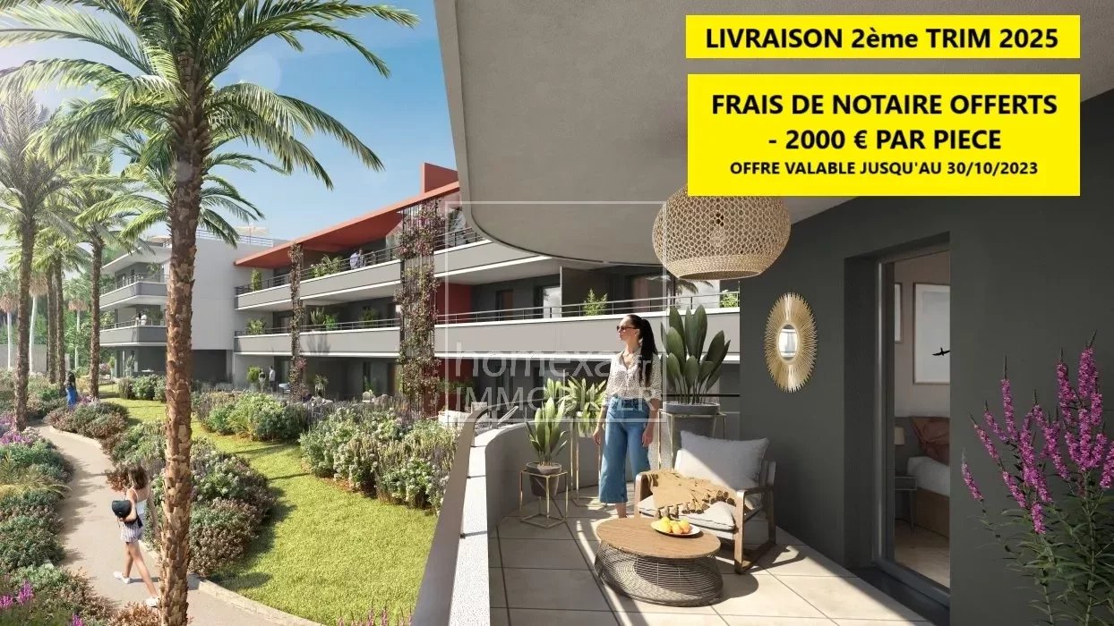 Vente Appartement 61m² 3 Pièces à Villeneuve-Loubet (06270) - Homexa