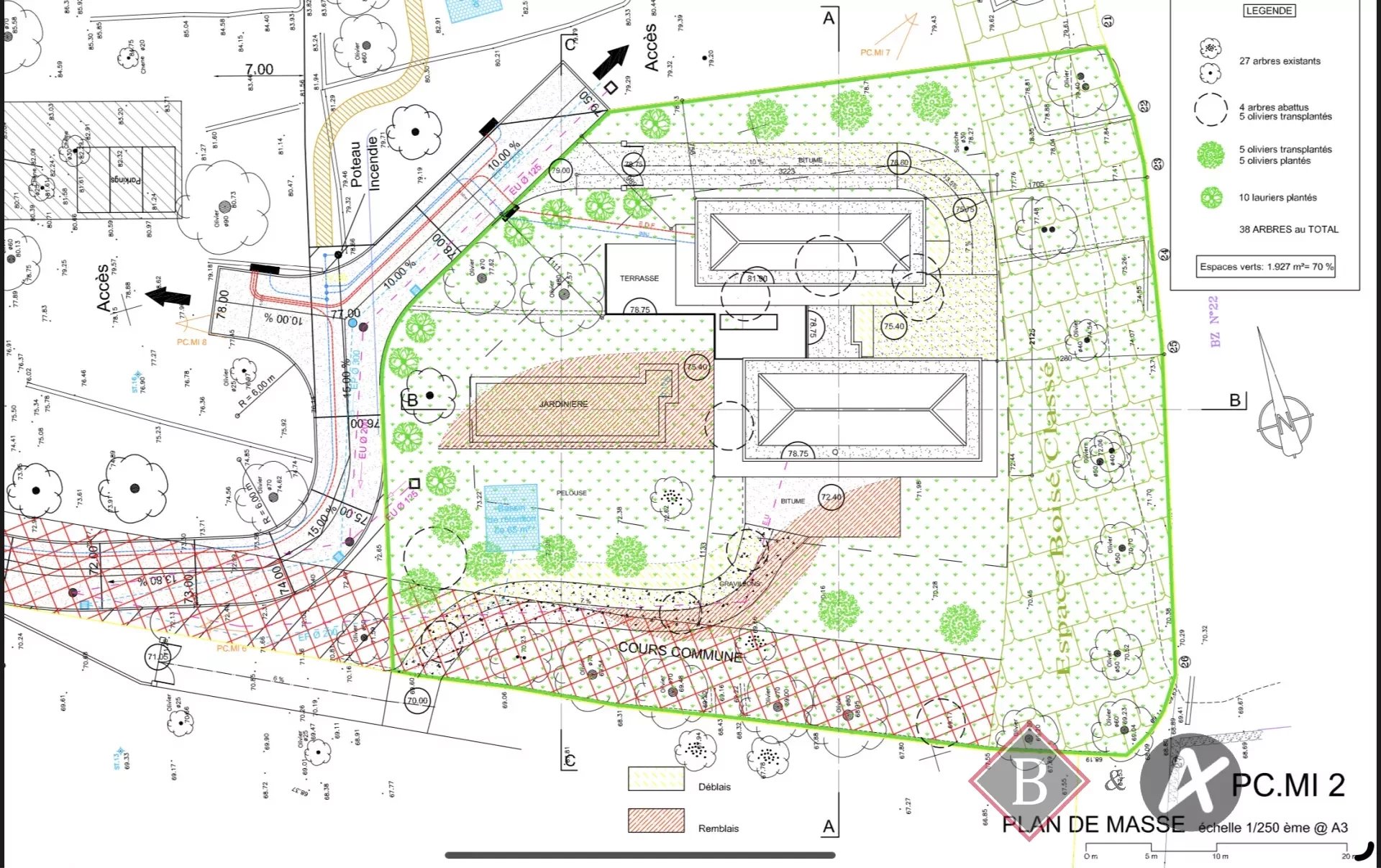 Mougins - Constructible Land within a Gated Domain