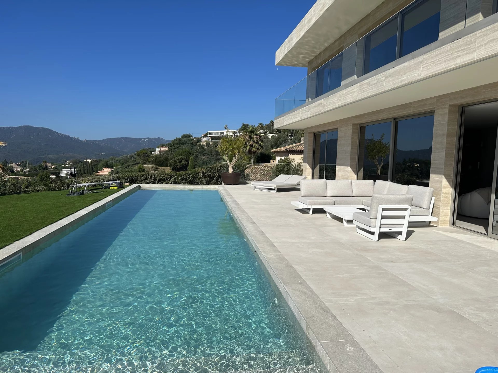 Contemporary new build villa with panoramic views