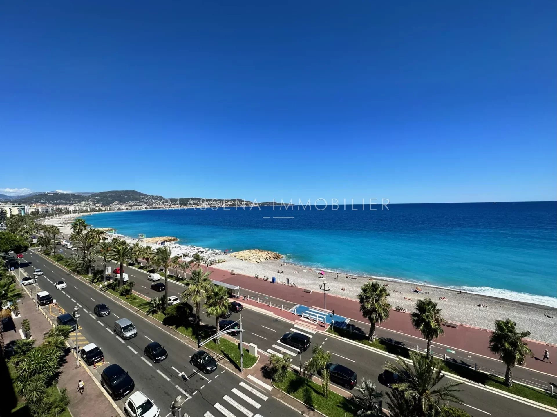 Nice Promenade des Anglais - Two bedrooms apartment renovated with terrace and Seaview.