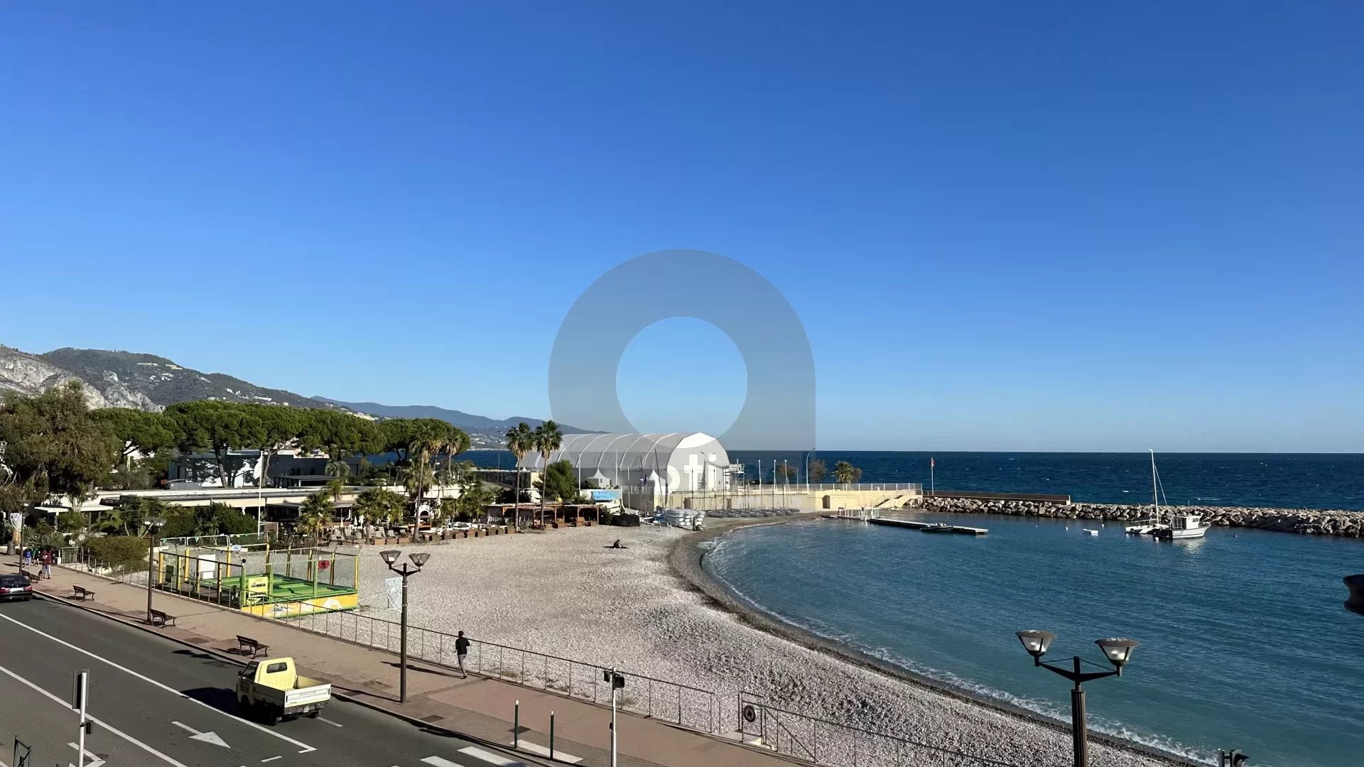 ROQUEBRUNE CAP-MARTIN : 3 ROOMS SEAFRONT WITH GARAGE AND CELLAR