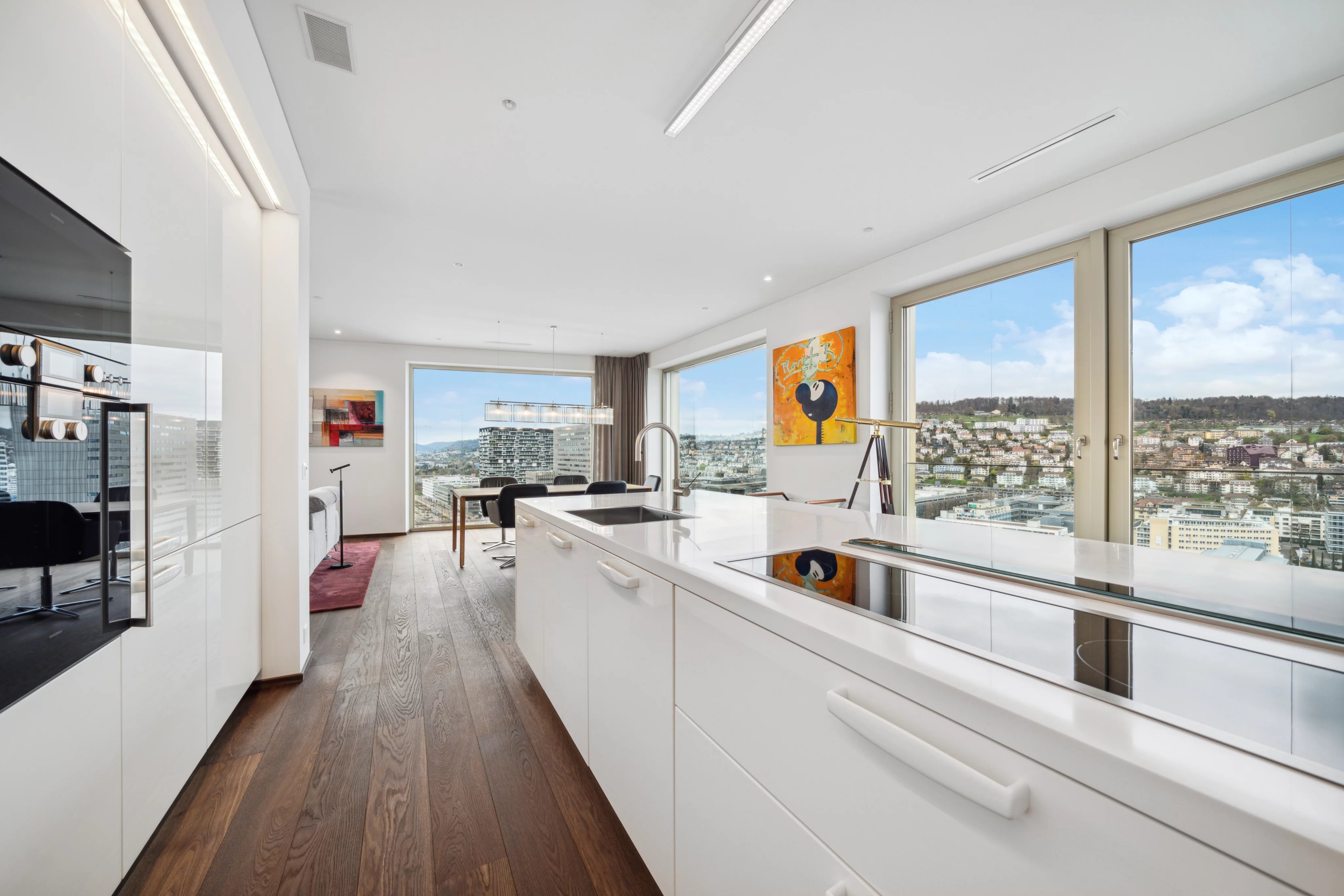 High above the city: luxury living in the Mobimo Tower