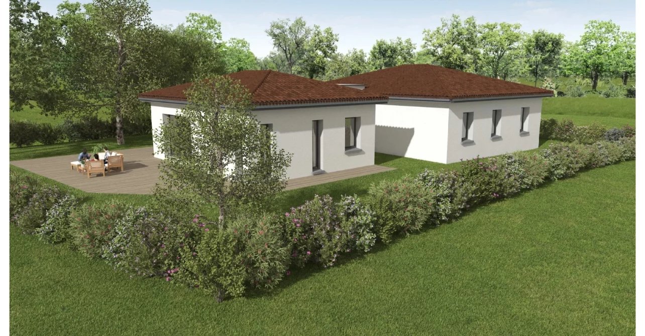 Terrain 1005 m2 avec projet villa de 143m2 + Garage