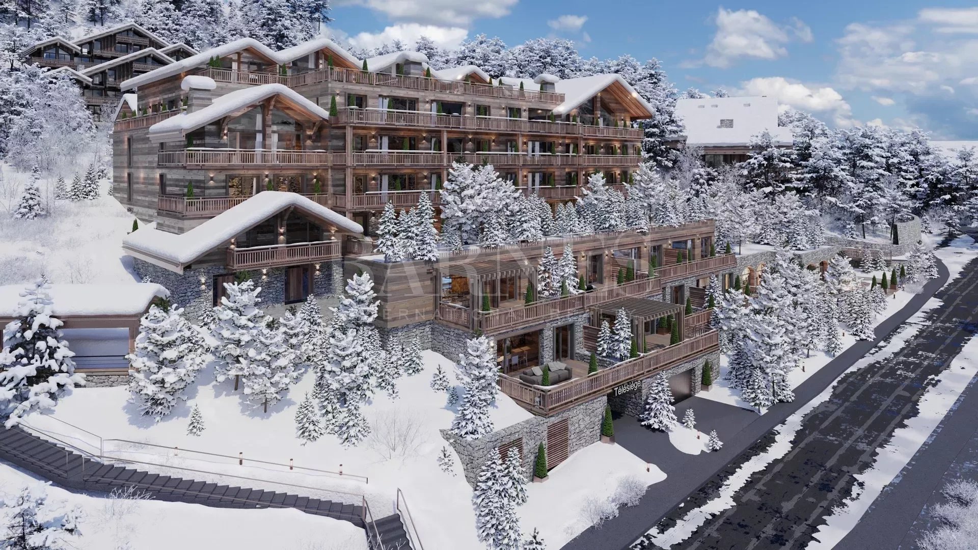 Méribel-Morel- Skis aux pieds- Lancement exclusif Résidence neuve Lac Bleu - Appartement 504: 158 m²  4 chambres - picture 1 title=
