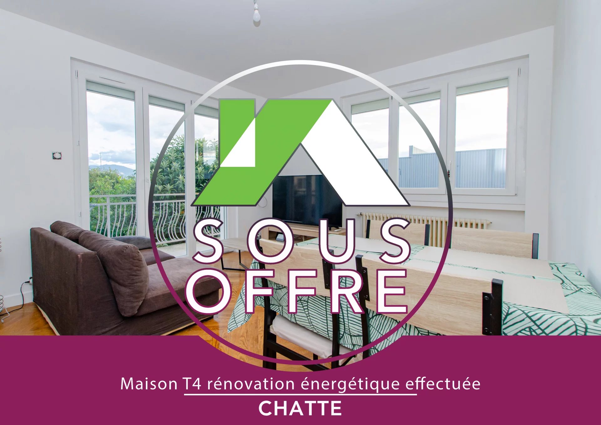 Maison T4, rénovation énergétique effectuée