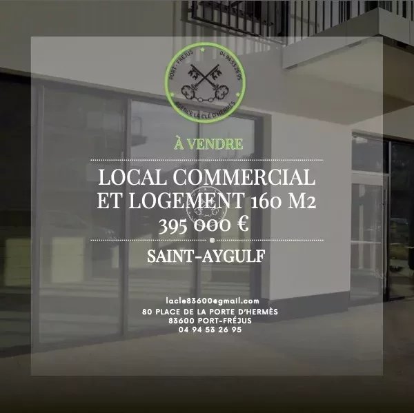 St-Aygulf - Local commercial et logement 160 m²