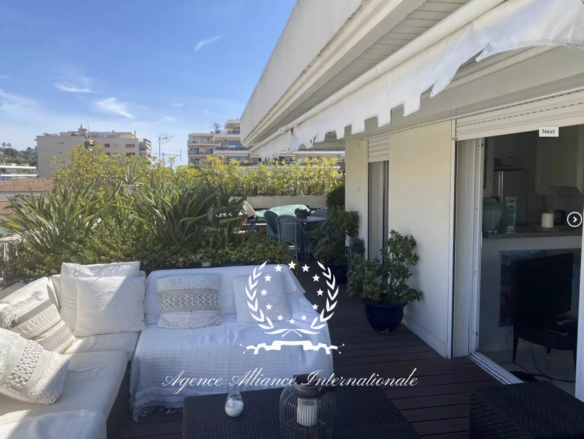 Appartement 4 Pièces Dernier étage terrasse Cannes Basse Californie