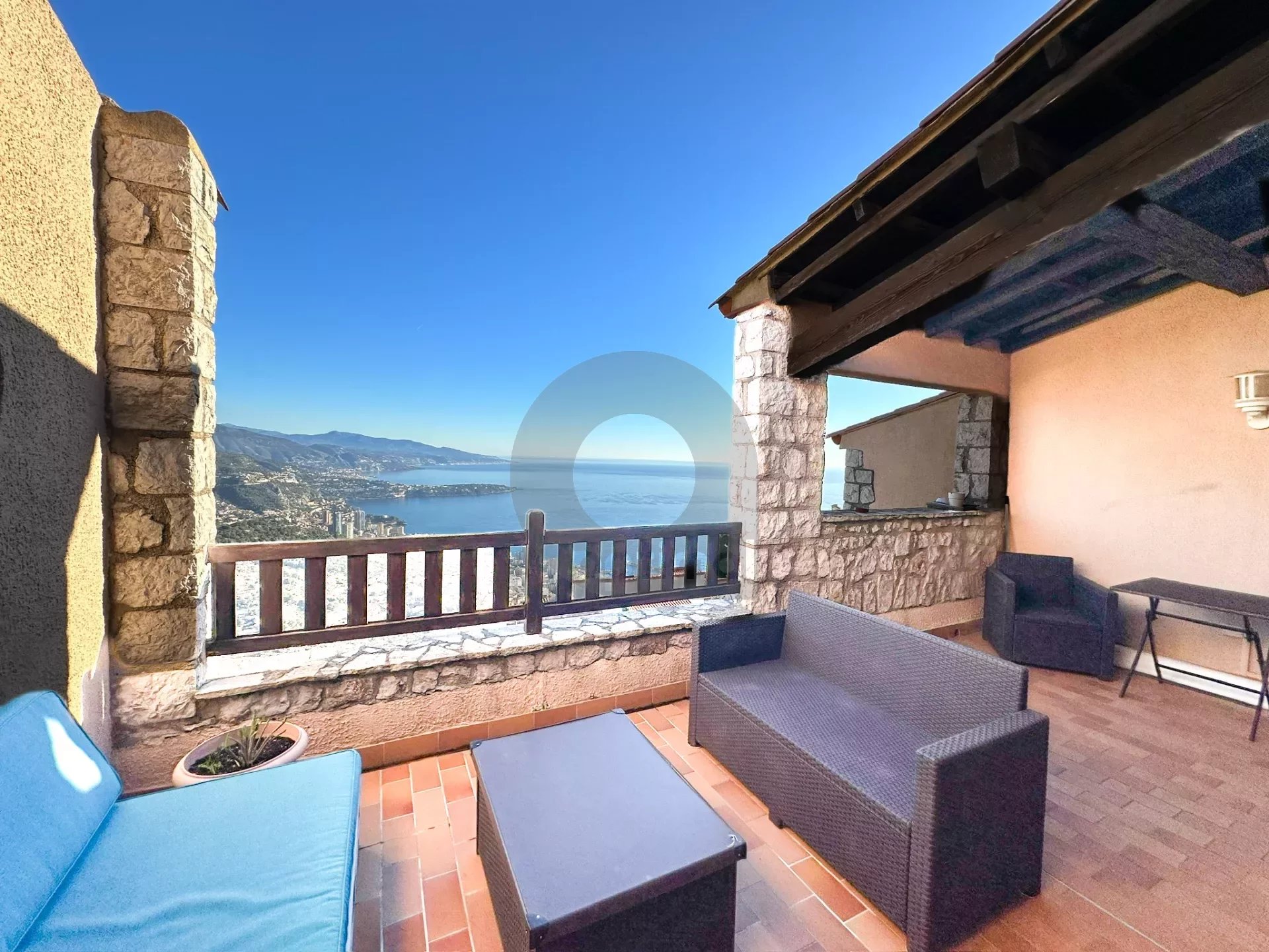 Twin Villa with Panoramic View of Monaco, Cap Martin, and Italy - La Turbie