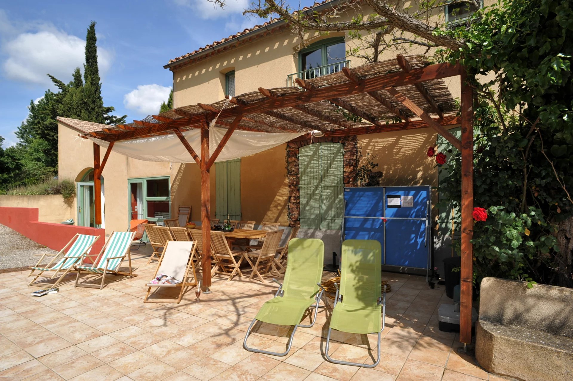 GITE WITH GARDEN, POOL AND LARGE GARAGE, ROUFFIAC DES CORBIERES
