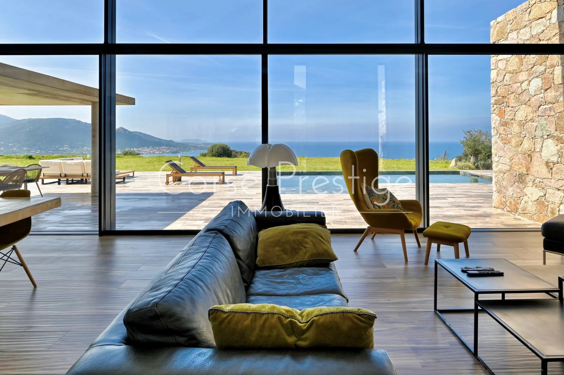 vente d-une villa contempraine  - vue mer panoramique - proche ile rousse image4