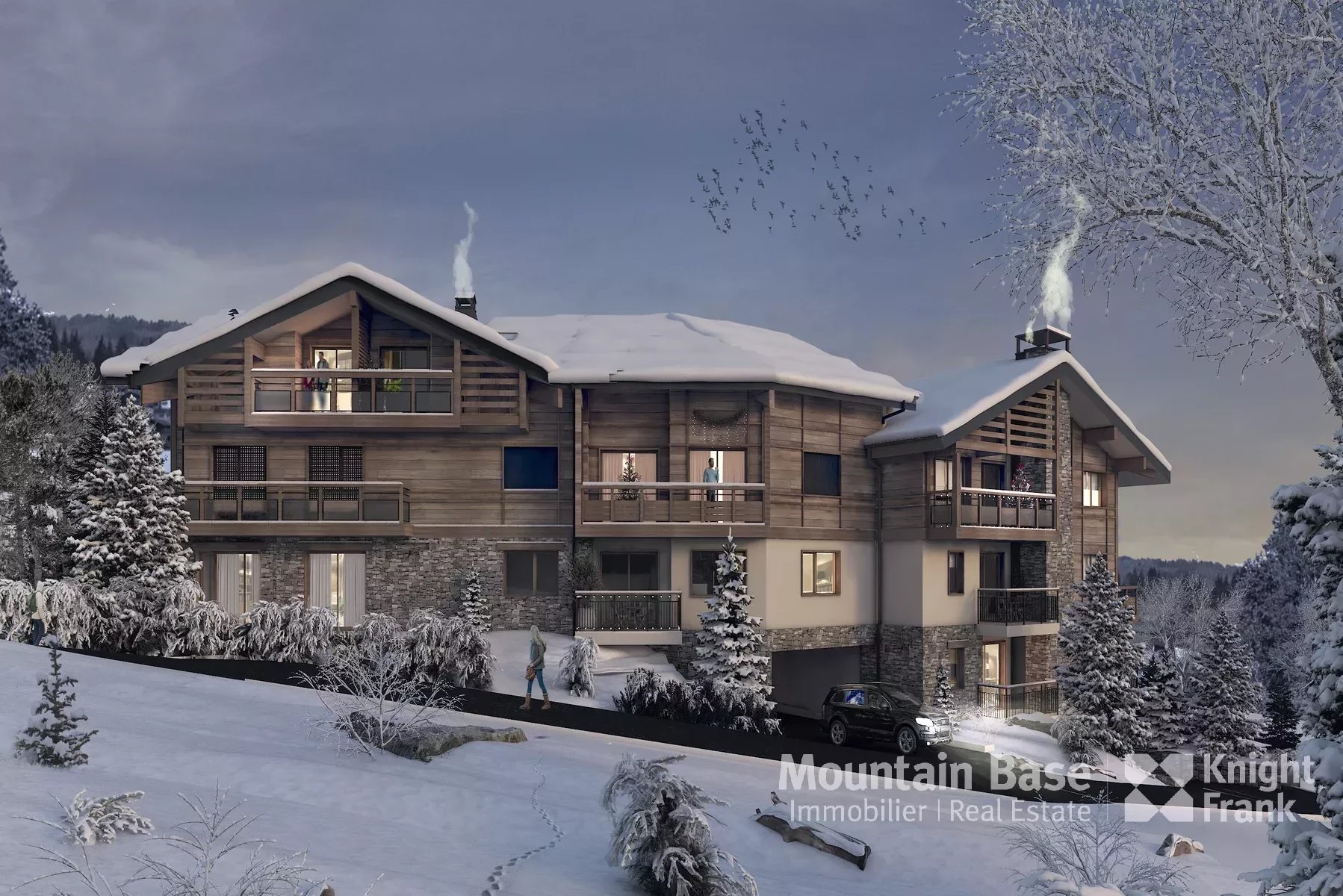 A duplex apartment with 3 bedrooms in Les Gets Accommodation in Chamonix