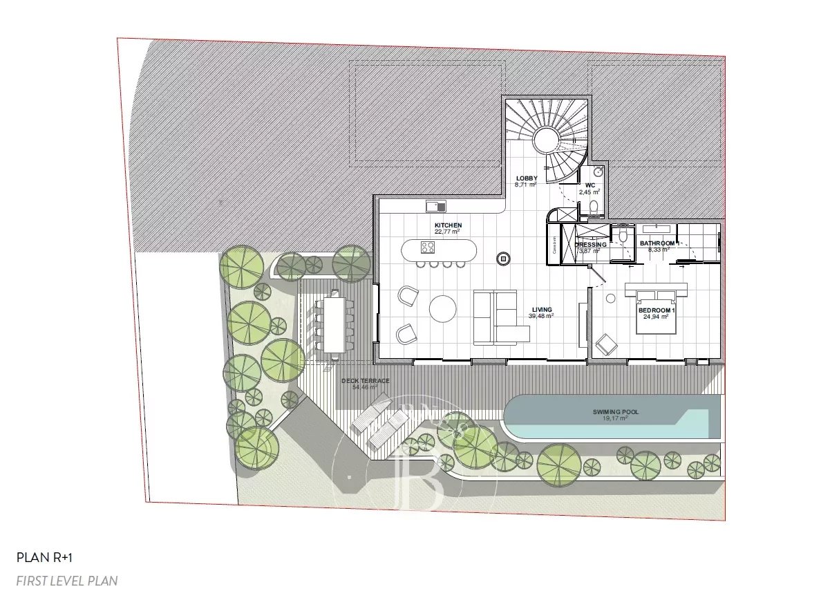Exclusivity - Plot of land with building permit granted for a 3-bedroom villa - picture 6 title=