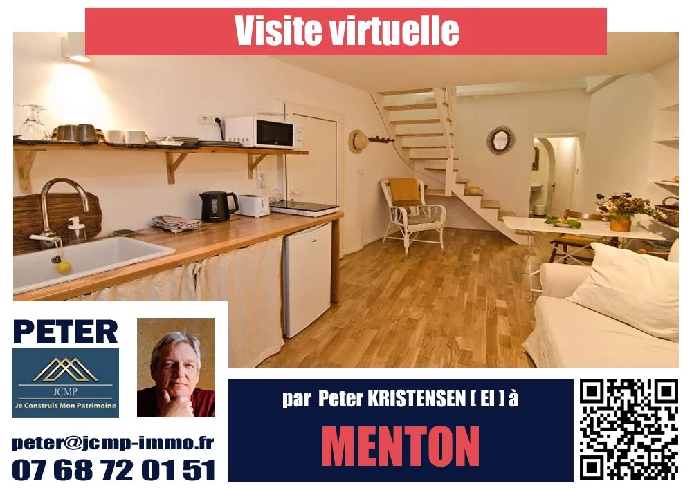 Maison de ville - Menton Vieille Ville - 36 m² plus 25 m² de cave - 100 mètres des plages.