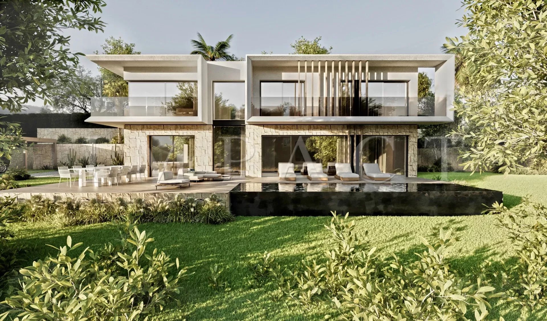 Projet à vendre villa contemporaine Golfe Juan