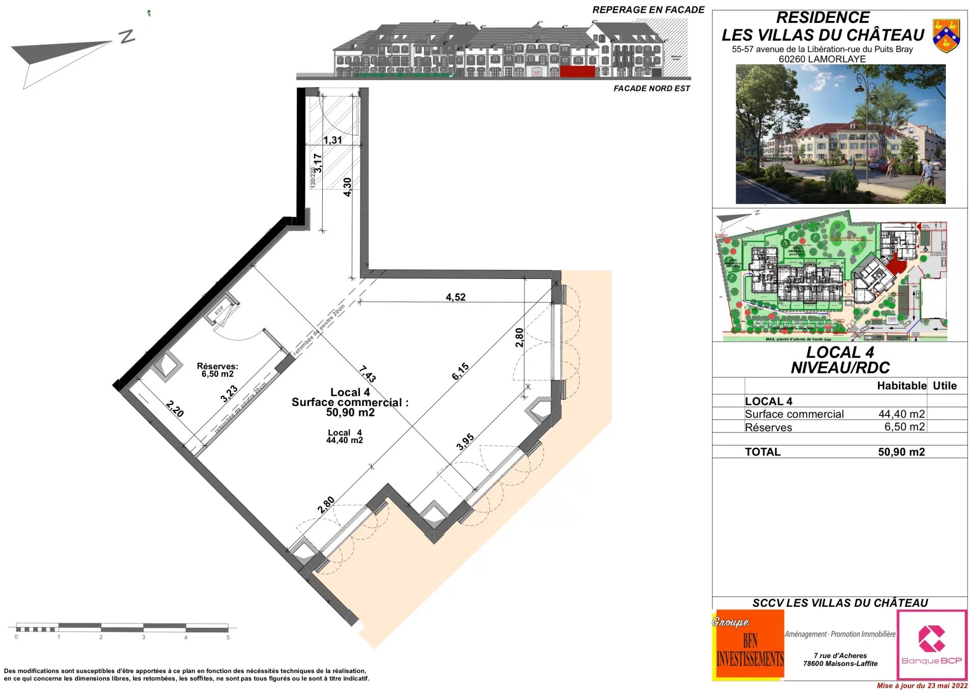 Lamorlaye - Centre ville - 1590 € Hors taxes