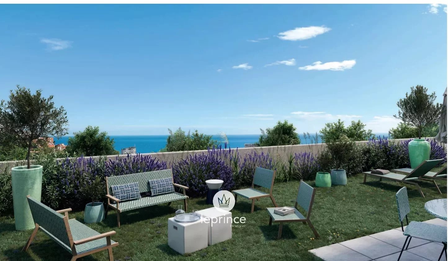 Beausoleil - 3 Rooms - Sea View - Terrace - Garden