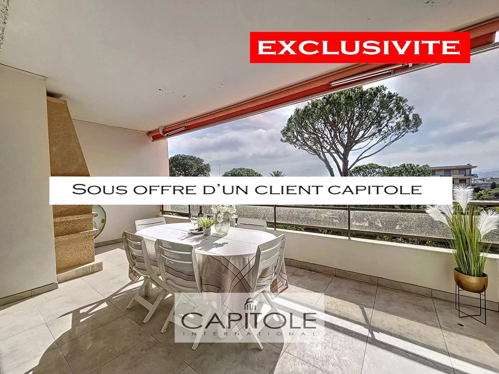 SOLE AGENT PROPERTY - ANTIBES -  For sale 2-bedroom apartment, terrace of 20 sqm, swimming pool, cellar, garage