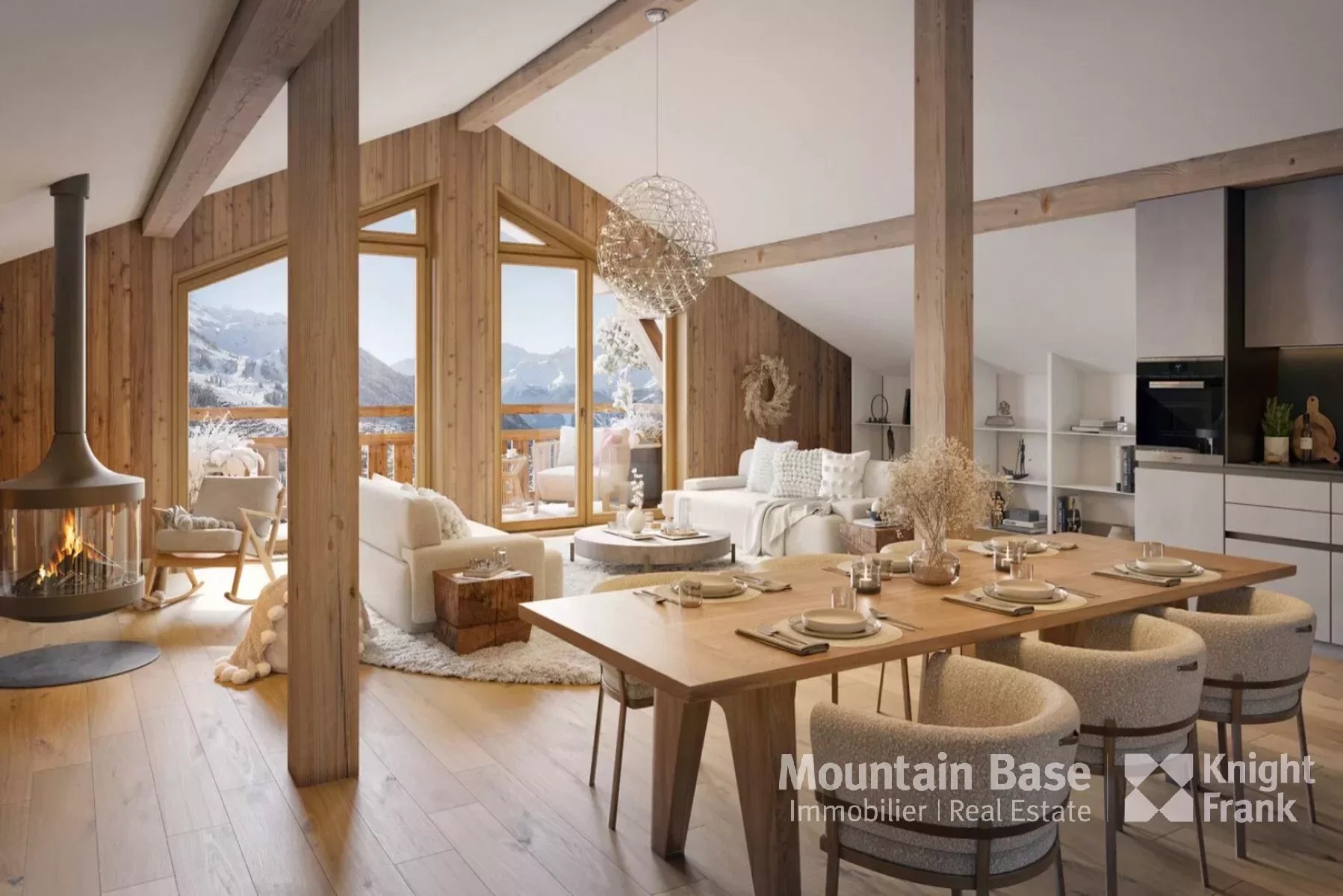 A 3 bedroom penthouse apartment in Montriond Accommodation in Chamonix