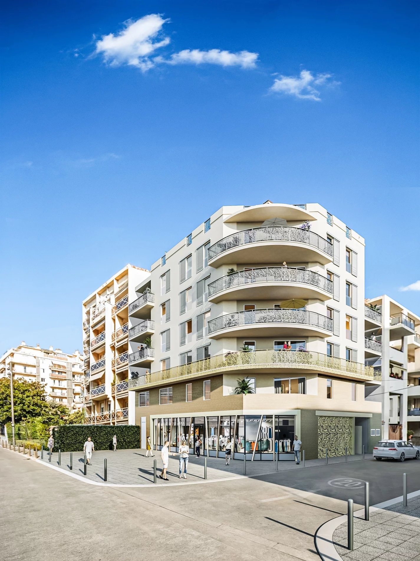 2 appartements neufs de 2 pièces, Cannes La Bocca