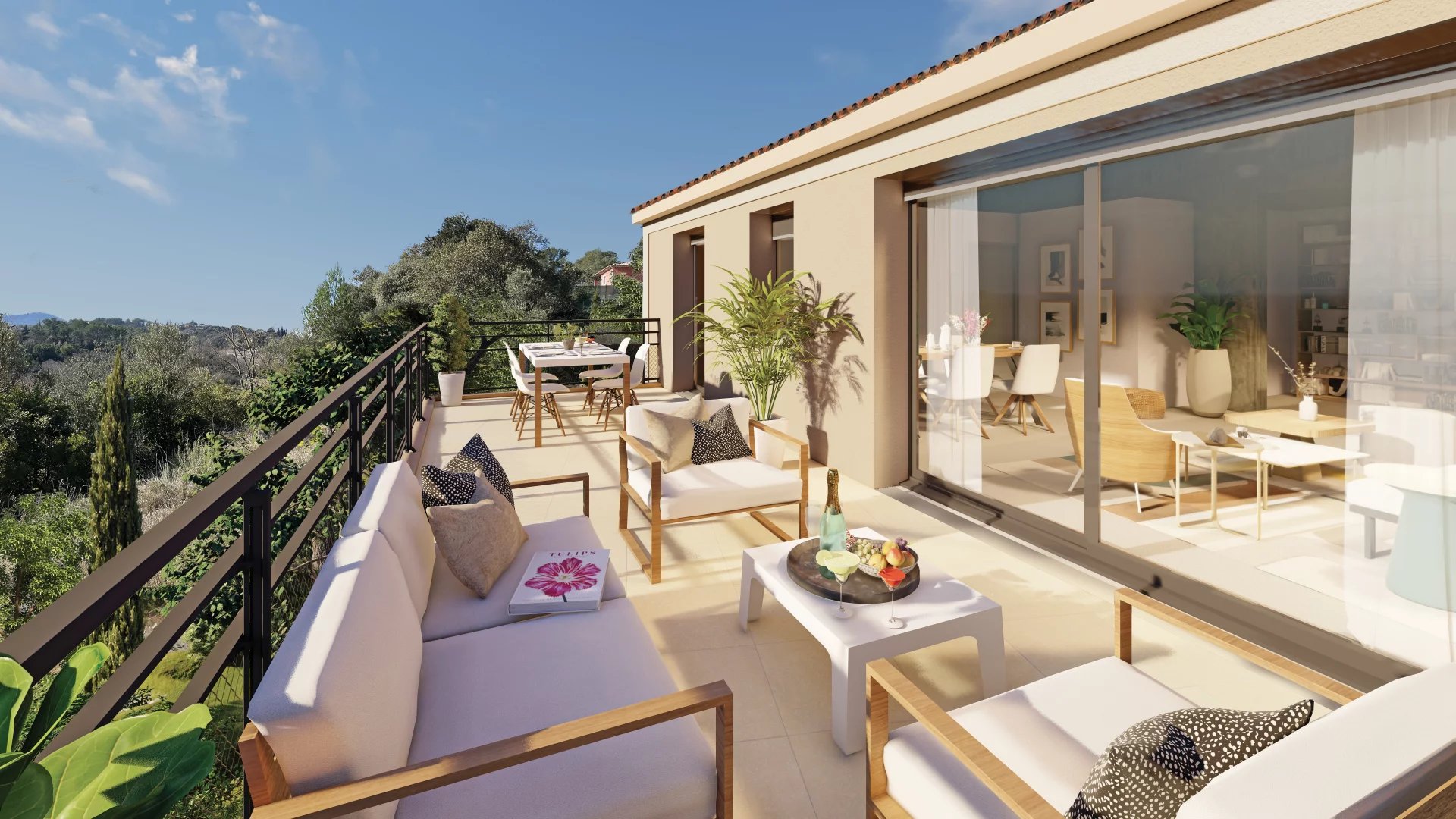 New 1-bedroom apartment with terrace - Carcès