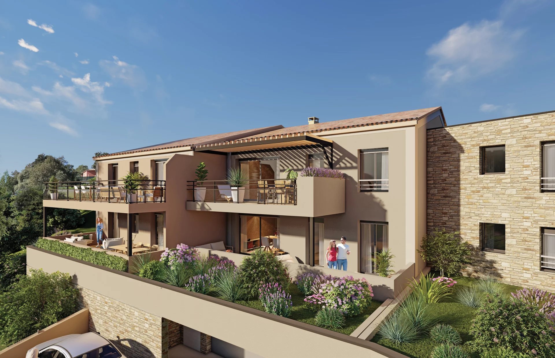 New 2-bedroom apartment with terrace - Carcès
